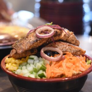 Grilled Salmon Salad