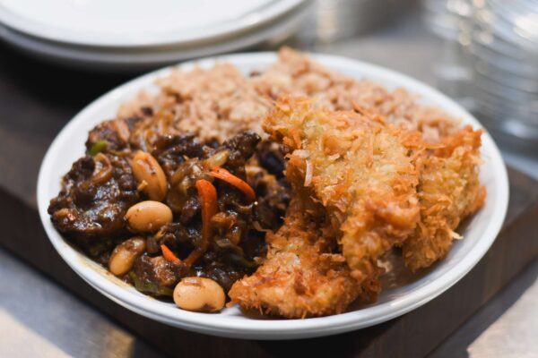 Bowl/Plate - Coconut Crusted Fish Fillet